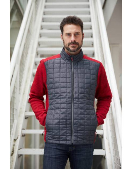 Jachetă hibridă tricotată fara gluga pentru bărbați